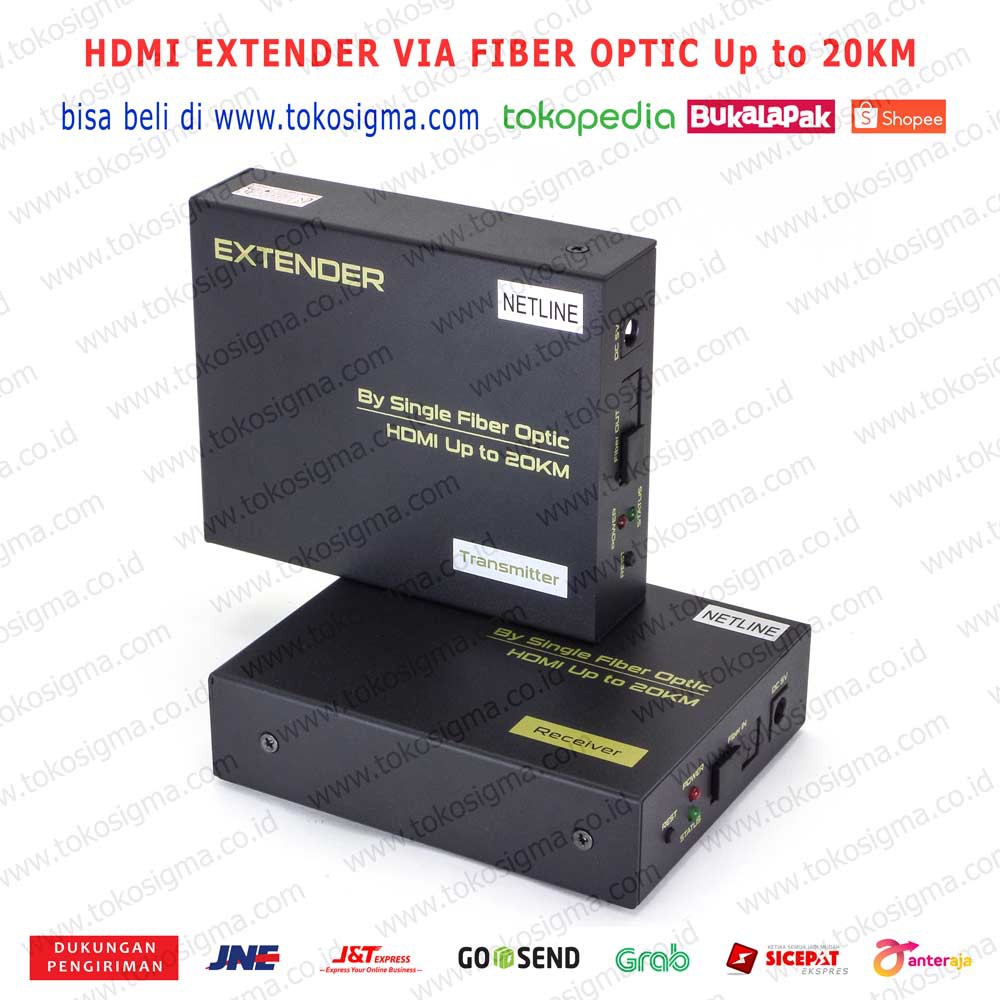 HDMI Extender via Fiber Optic FO single mode SC Up to 20KM FULL HD