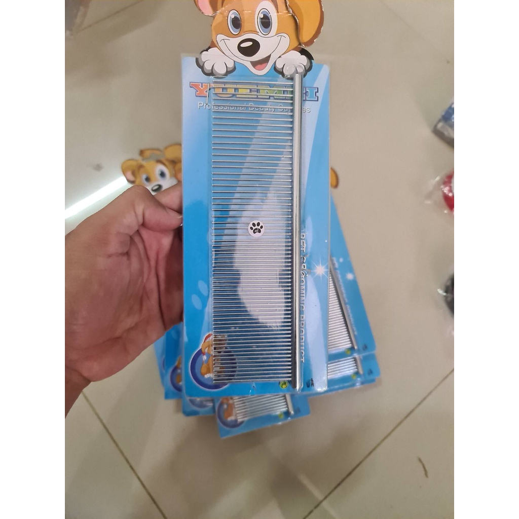 Sisir Grooming Stainless Steel Anjing Kucing