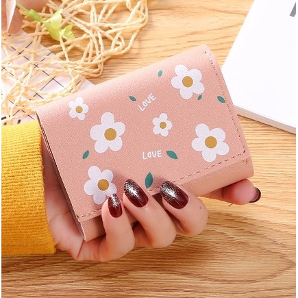 DOMPET LIPAT WANITA DOMPET CANTIK KARAKTER MOTIF BUNGA MURAH BISA COD | FADHILAH SHOP BJB