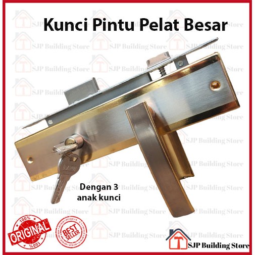 Kunci Pintu Rumah Besar Kunci Pintu Rumah Pelat Handle pintu besar kunci pintu besar komplit