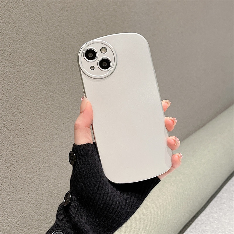 Soft Case Matte Electroplated Untuk iPhone 14 13 12 11 Pro X XS MAX XR 7 8 Plus