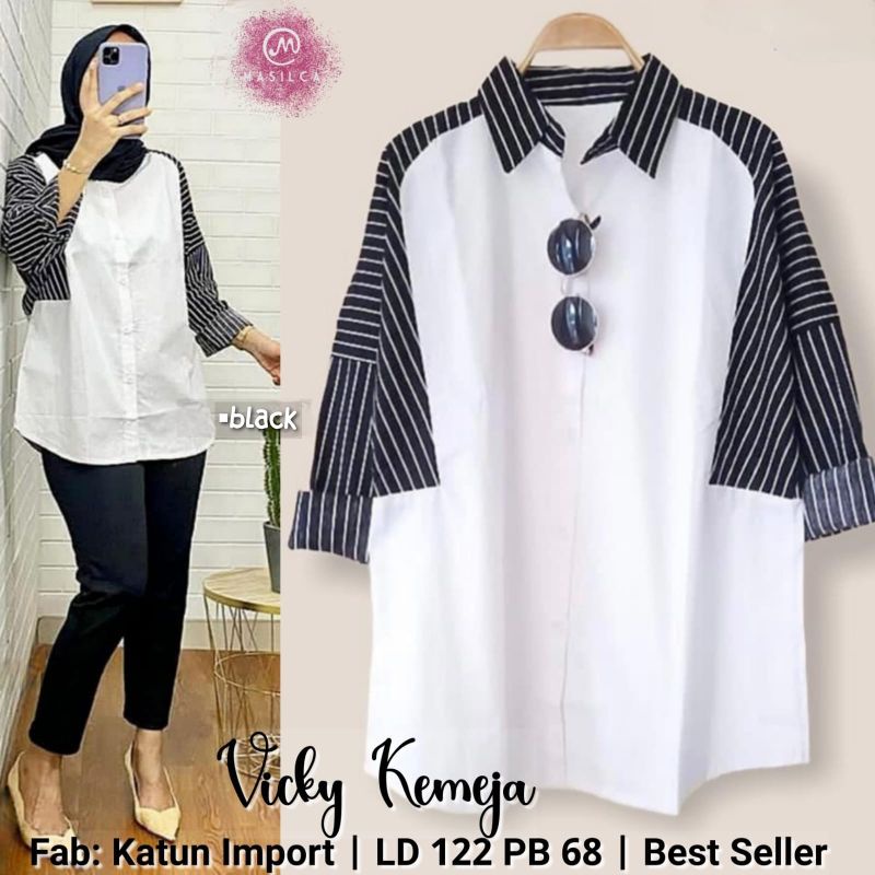 Vicky kemeja by Masilca