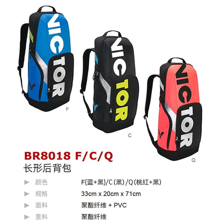 Tas Badminton / Bulutangkis Ransel Victor BR 8018 - Original