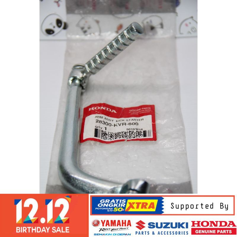 DIJAMIN ASLI PEDAL SELAHAN ENGKOL KICK STARTER HONDA REVO 28300-KVR-600 ORIGINAL BERKUALITAS