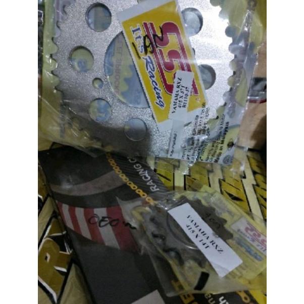 Gear set triple sss yamaha rx king rxz 14 - 37 / 415 - 130 sss