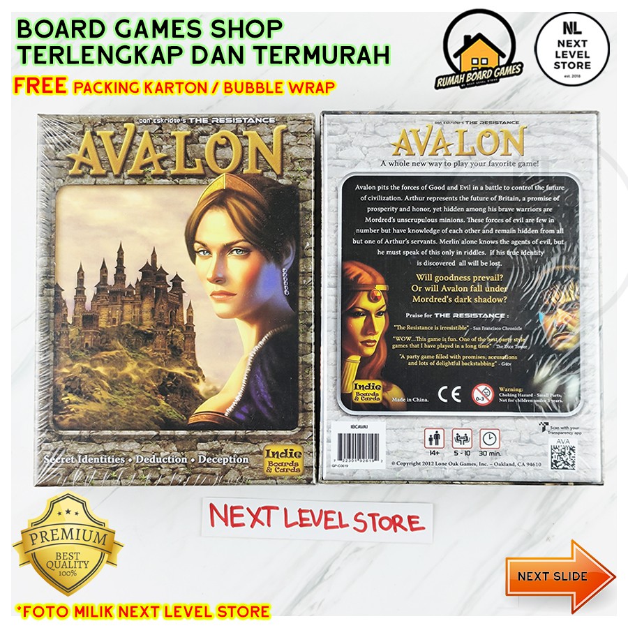 The Avalon Resistance Board Game -  TERMURAH! - READY STOCK