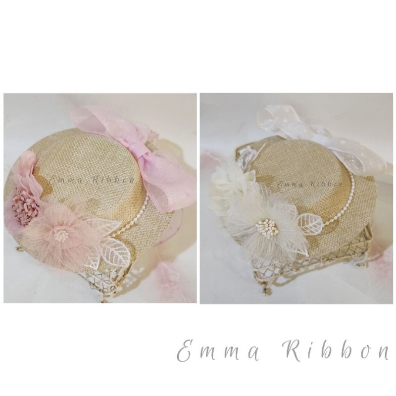 Bando Topi/ Bandana Topi/ Jepit Rambut Topi/ Topi Goni/ Topi Bunga/ Bando Bunga