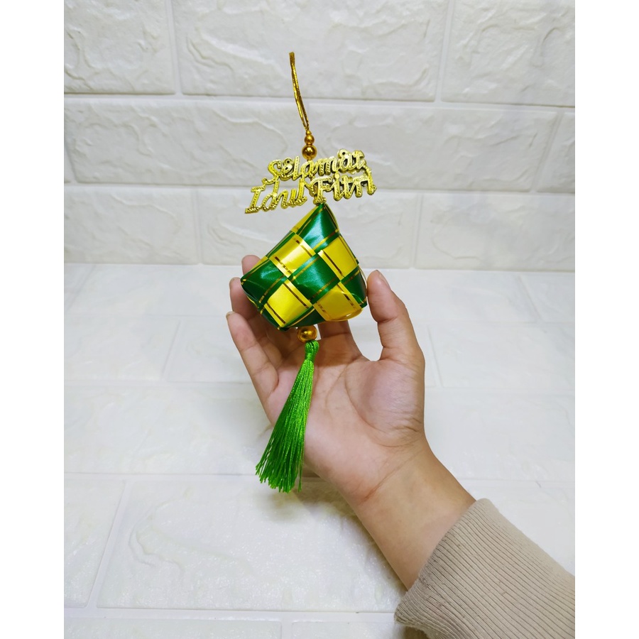 (1 pcs) Gantungan Ketupat Besar SELAMAT IDUL FITRI - Hiasan Lebaran