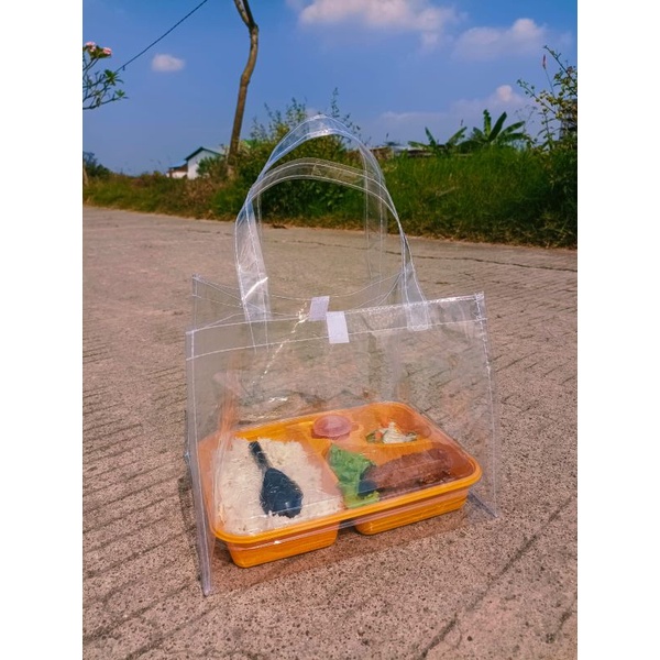 

Tas Transparan Kotak Nasi Bento (Ready Stok) @5.500