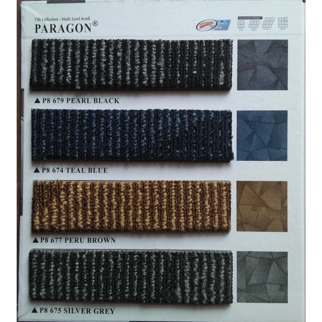 Karpet Tile Kantor Paragon Motif Tebal 5mm - Karpet Tile Murah