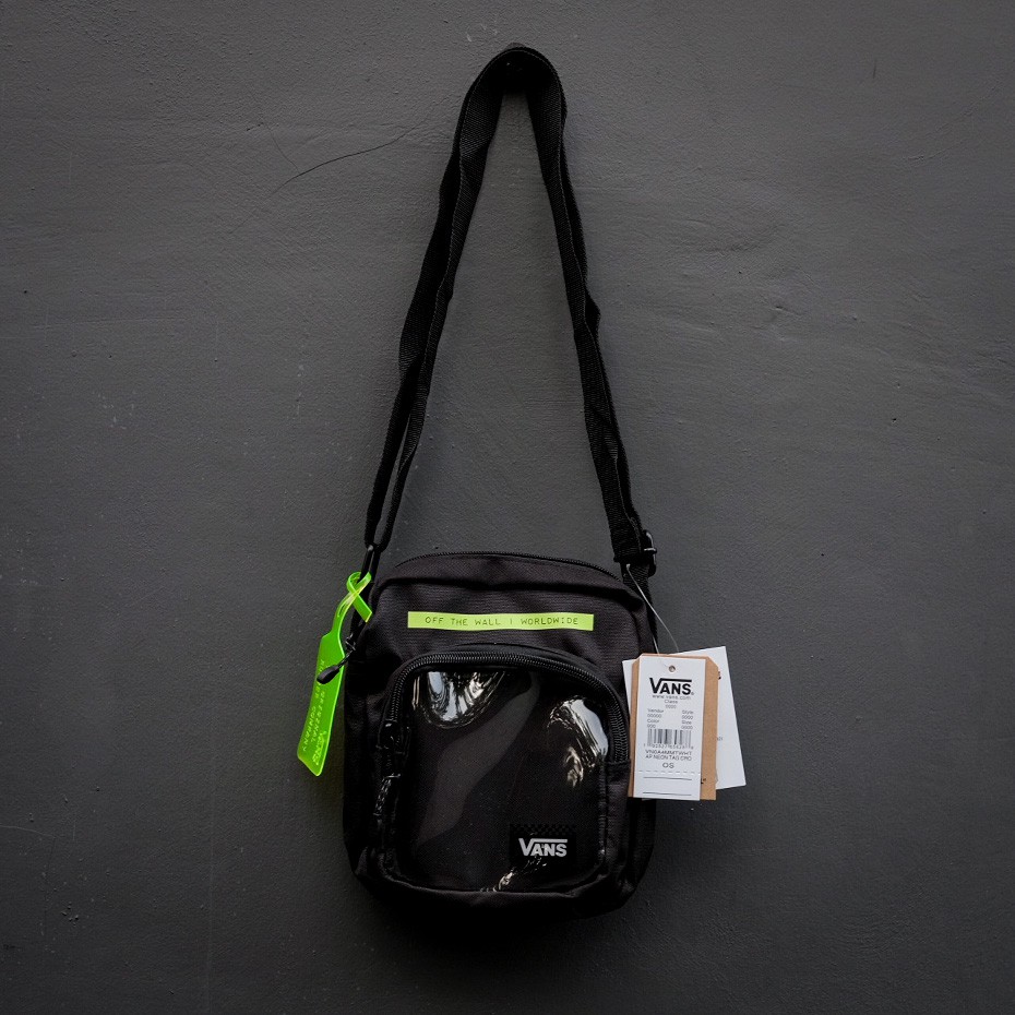 vans shoulder bag neon