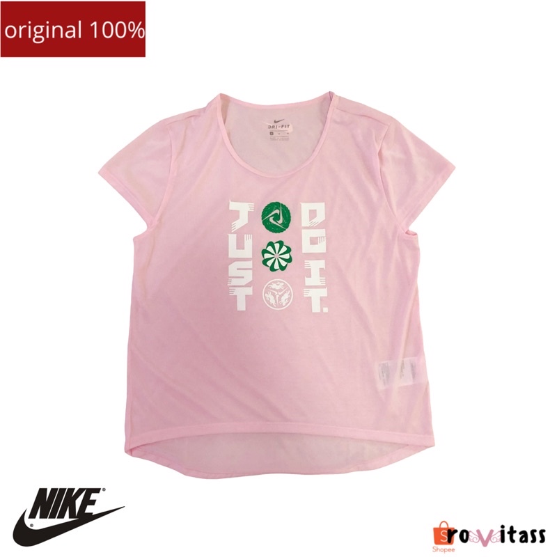 Nike Dri - Fit Top sport Woman Pink / Baju Olahraga Wanita / Baju Nike Dri Fit / Baju Nike Wanita / 