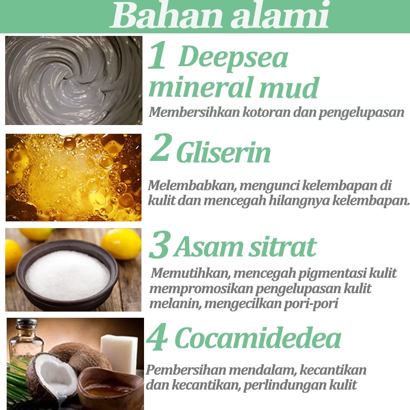 pembersih wajah Sabun pemutih wajah exfoliating Pembersih muka 150g face cleanser Moisturizing exfoliating face whitening oil control Deep cleansing