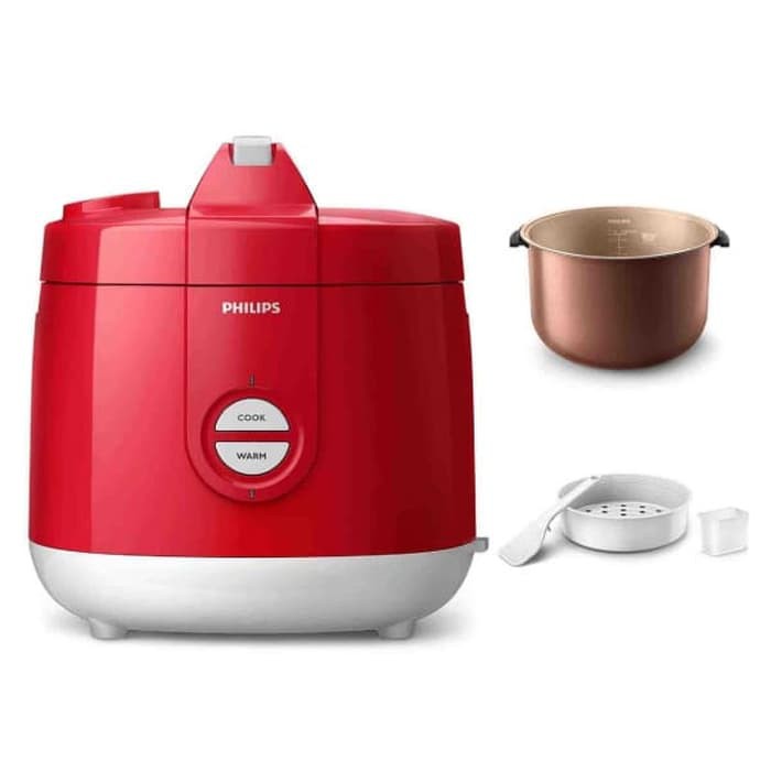 Jual RICE COOKER PHILIPS HD 3129 HD 3129 HD3129 MERAH RED 2L 2Liter 3D RESM Limited