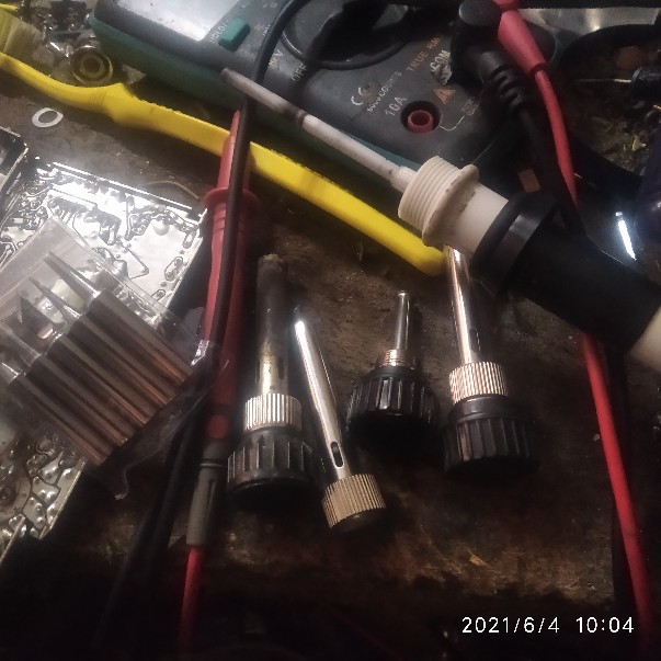 2 Pcs Kepala Solder Bahan Besi Untuk 852d 936 937d 898d 907 / Esd