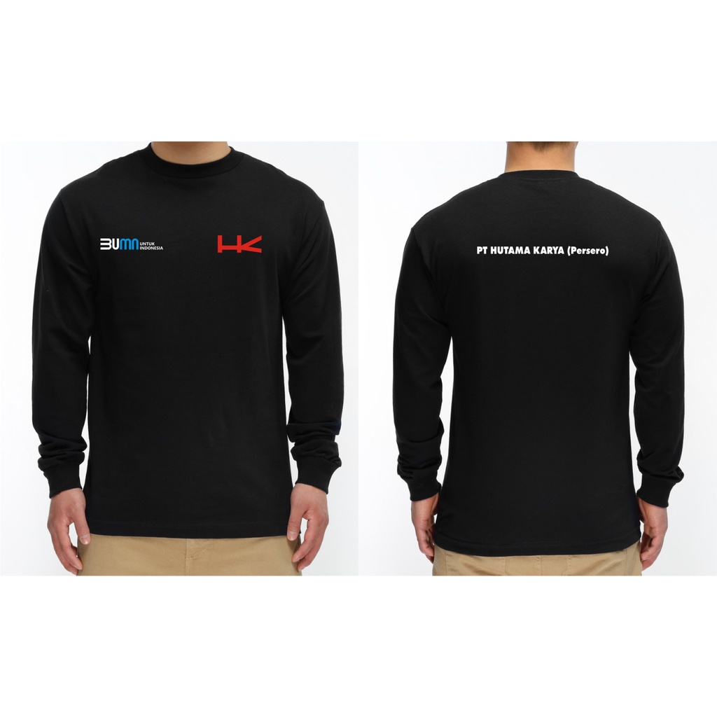 T-SHIRT KAOS LENGAN PANJANG BUMN PT HUTAMA KARYA PERSERO