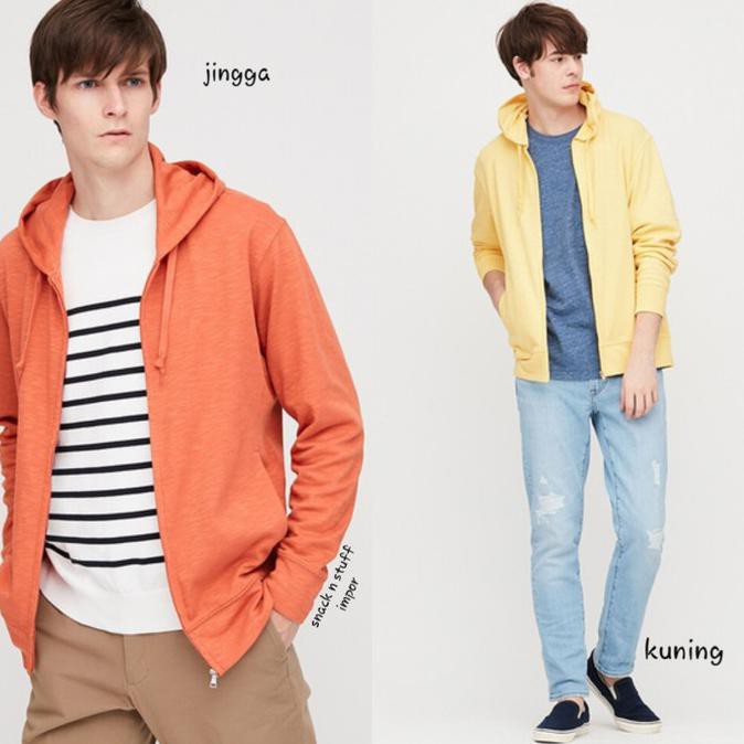 Siapkirim_Produk Uniqlo Jaket Pria Airism Uv Cut Hoodie Ritsleting - Turun Harga
