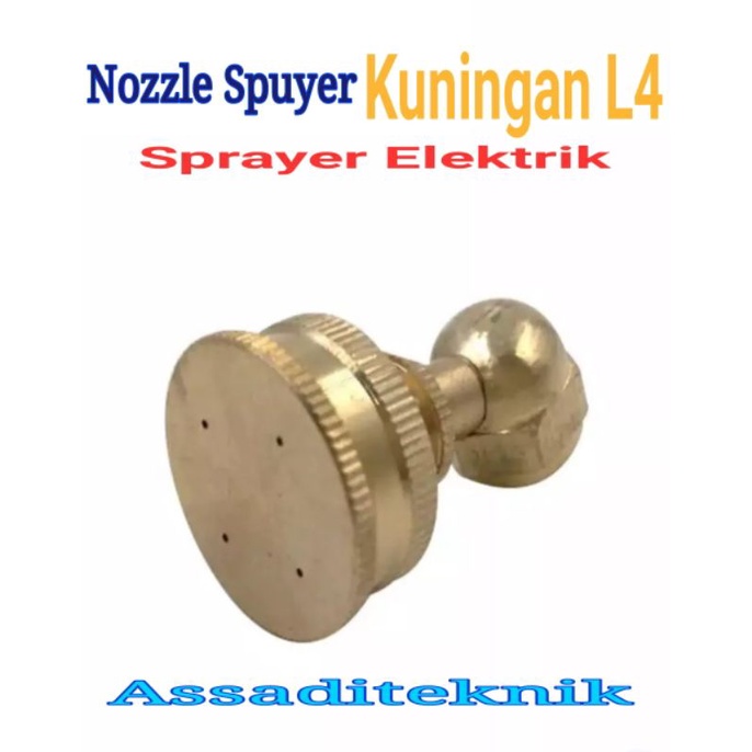 Nozzle spuyer kuningan 4 lubang kabut sprayer elektrik