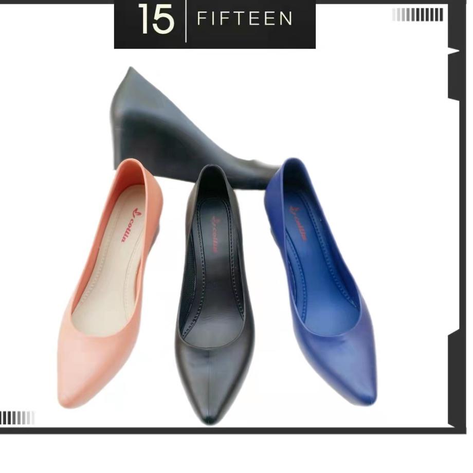 (MURAH) 15 SHOP --- Sepatu Wedges Tinggi 5.5cm / Sepatu Jelly Wanita / COLLIN