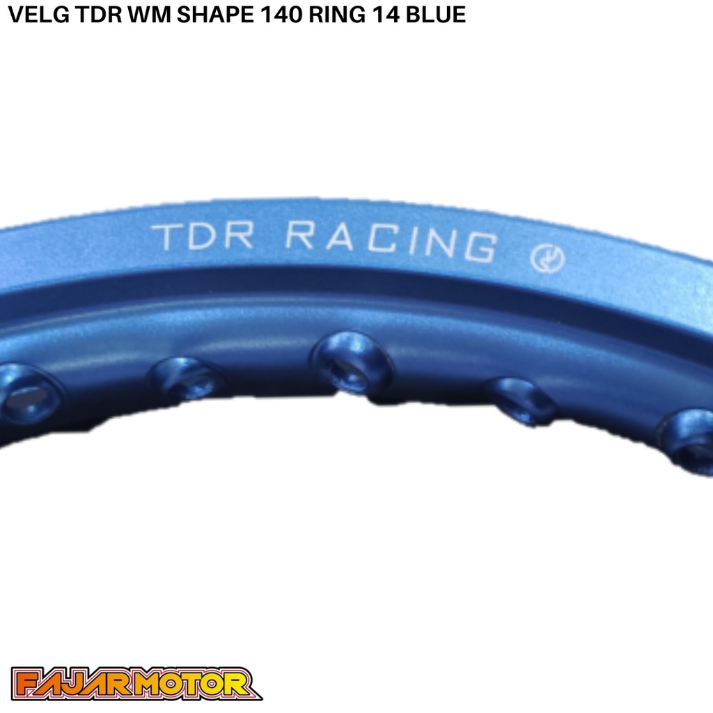 PROMO VELG TDR WM SHAPE 140/160 RING 14 RED SILVER HOLE 36