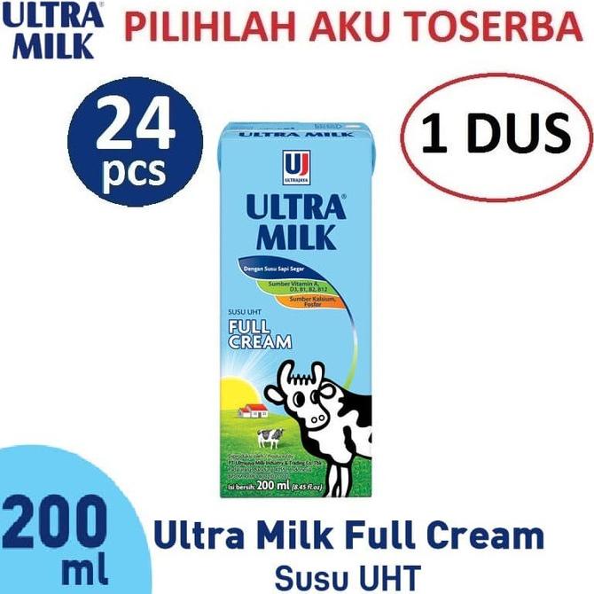 

BAYAR COD Susu Ultra Full Cream - 200 ml - (1 DUS ISI 24)