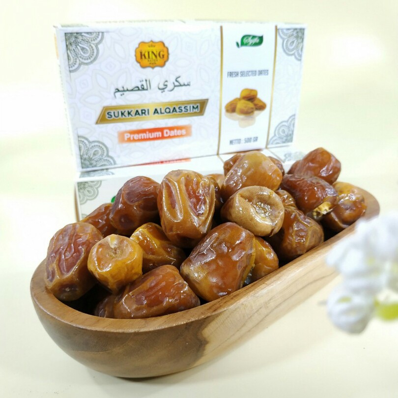 

Kurma Sukari King Dates Premium 500gr Kemasan Box