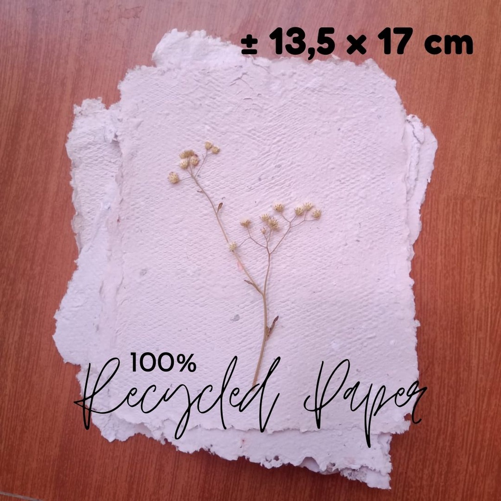 

Recycled Paper - Kertas daur ulang, handmade, ramah lingkungan.