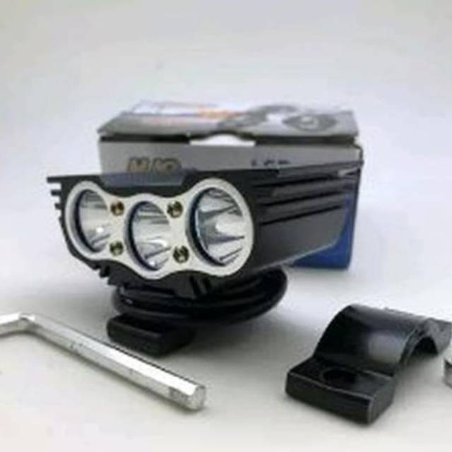 Lampu tembak owl 3 led briket mini casing hitam