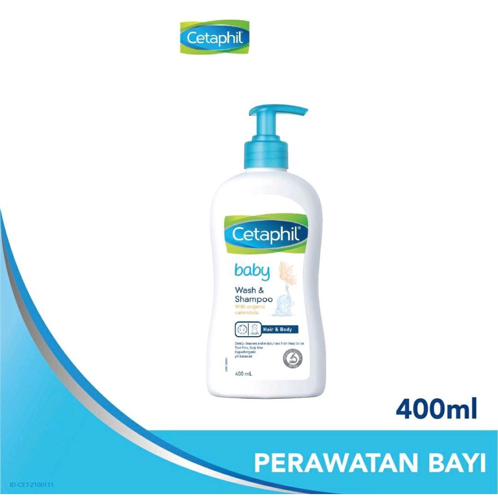 CETAPHIL WASH &amp; SHAMPOO WITH CALENDULA 400ML / SHAMPOO BAYI