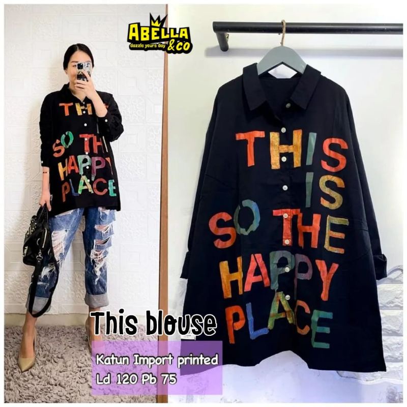 This Tunik Bahan Katun Import - Tunik Wanita Ukuran XXL LD 122 - Tunik Muslim  - Fahion Wanita - Mod