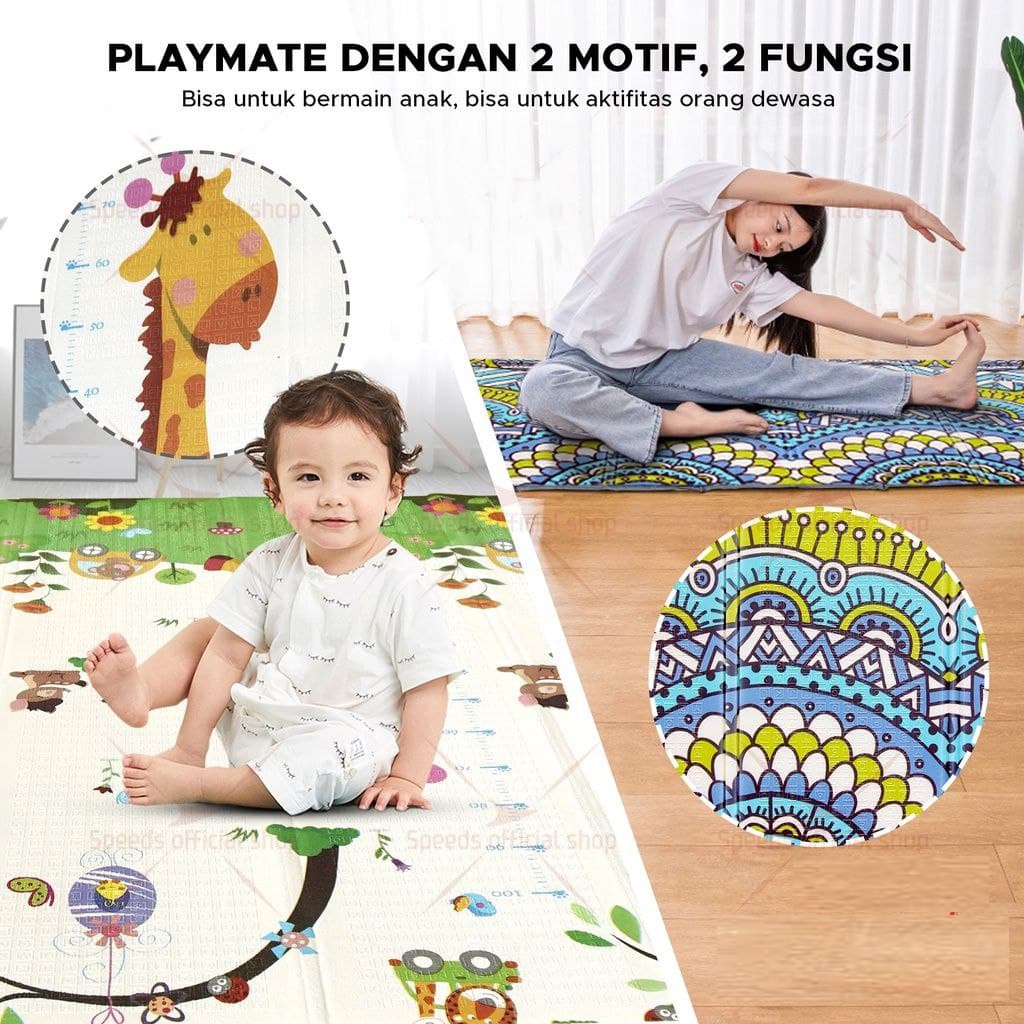MBS2 | Matras Bayi 180x200 cm Playmat Bayi Karpet Lipat Anak/Bayi Tikar Lipat Foam Matras Anak RUZAIN MALL-3