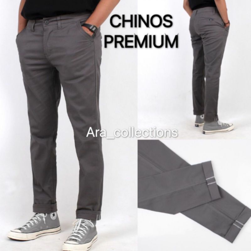 Celana Chino Panjang Pria Premium size 27-38