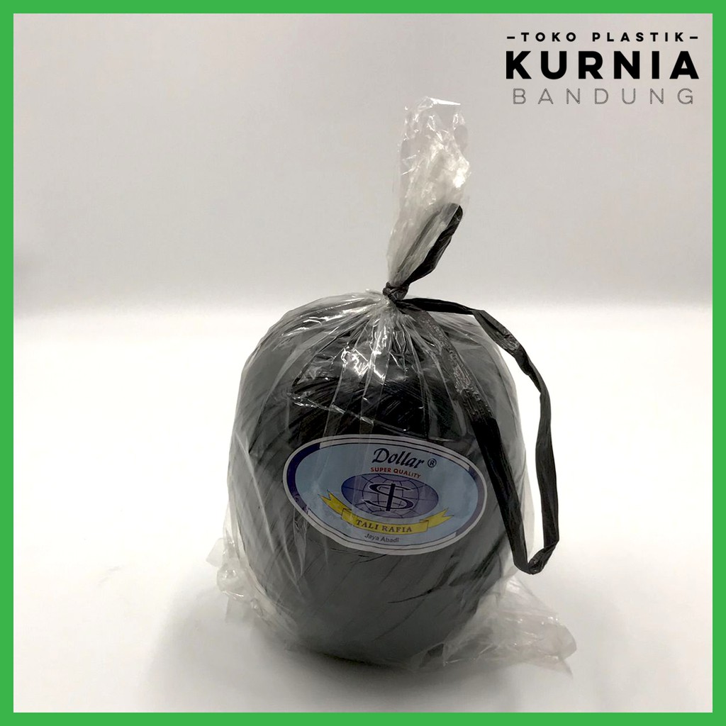 

Tali Rafia 1kg Hitam Merk Dollar Tali Rafia Gulung