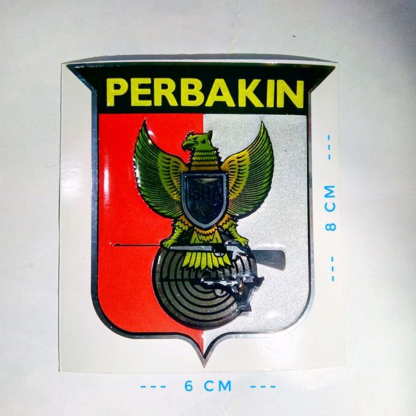 stiker timbul emblem perbakin sticker  mobil motor  Shopee  