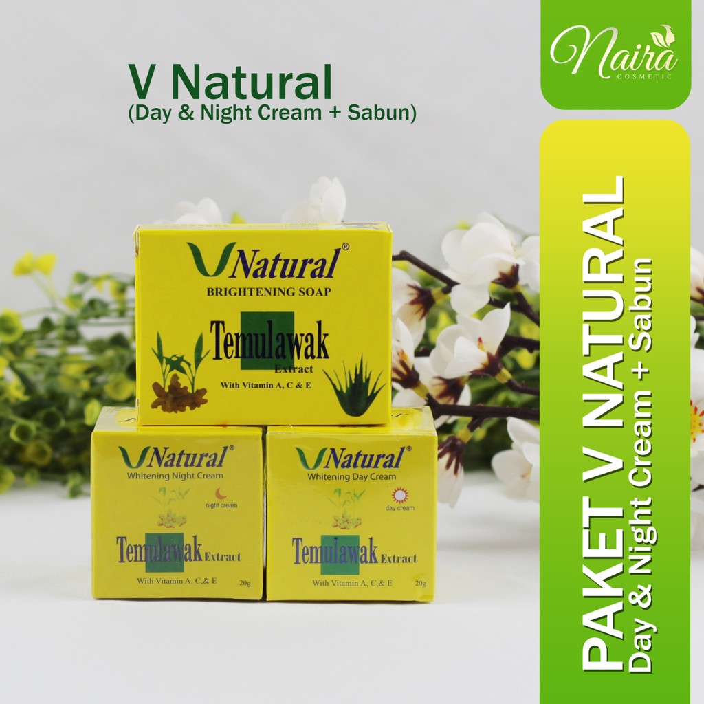 Temulawak V Natural Cream - Paket Krim Temulawak V Natural BPOM