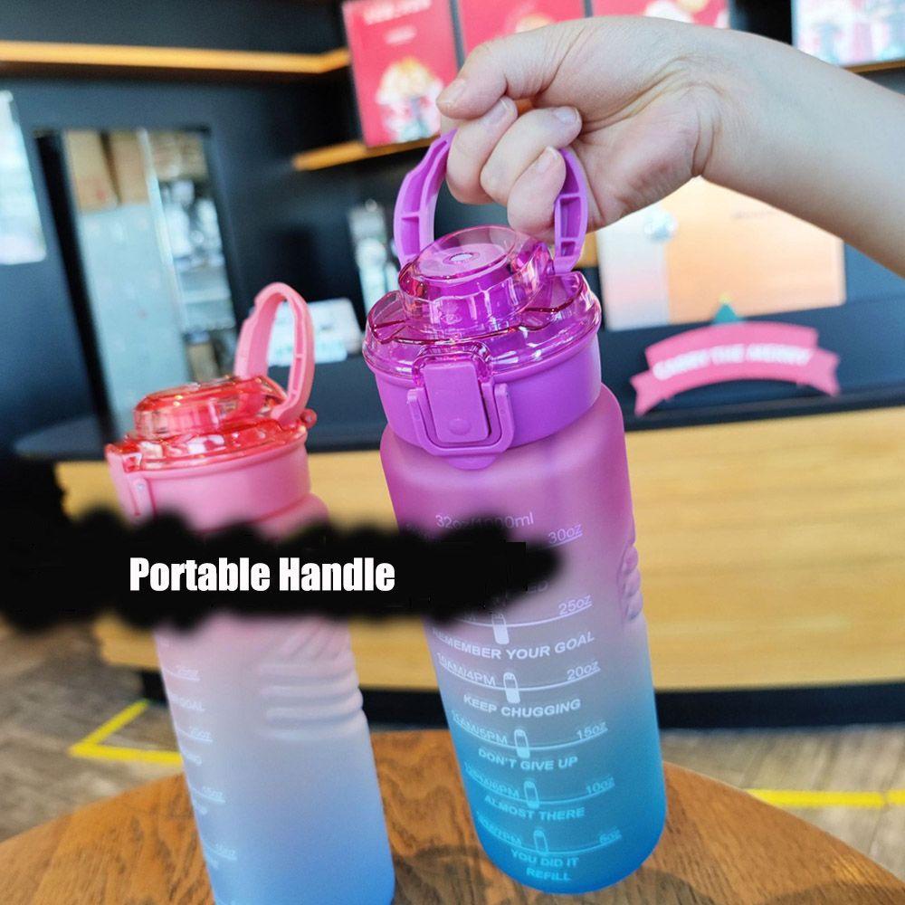 Solighter Botol Air Olahraga Penanda Waktu Perjalanan Water Jugs Kapasitas Tinggi