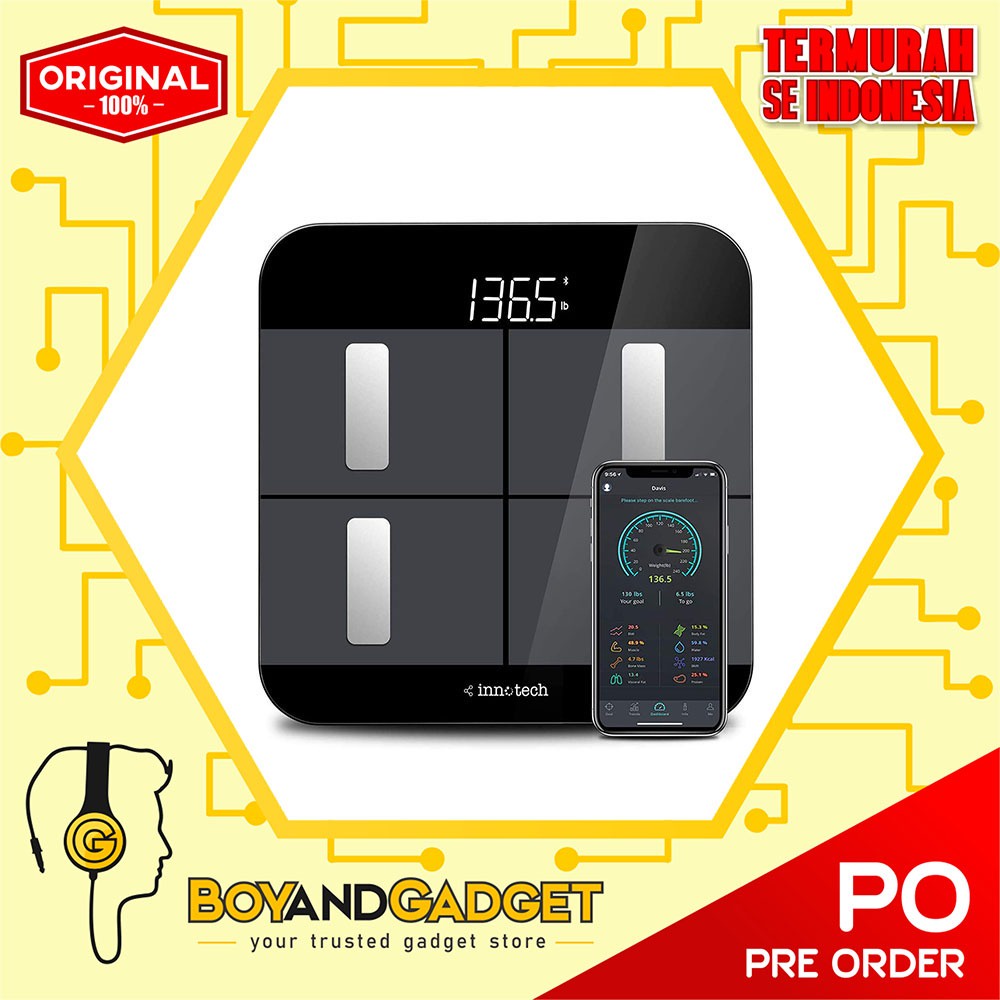 Innotech Body Fat Scale Smart Bluetooth Digital - Ori & Termurah