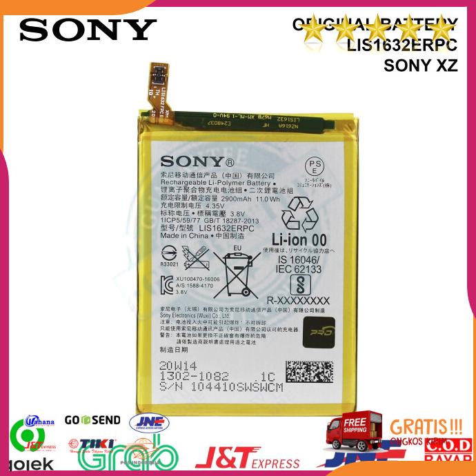 Acc Hp Baterai Sony Lis1632Erpc Sony Xperia Xz Baterai Ori Oem