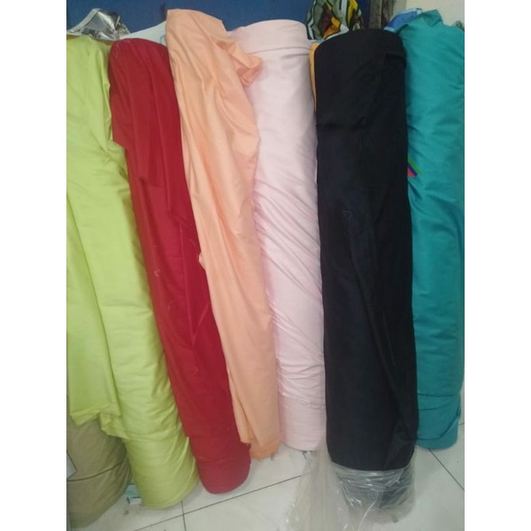 kain sprei warna polos katun jepang