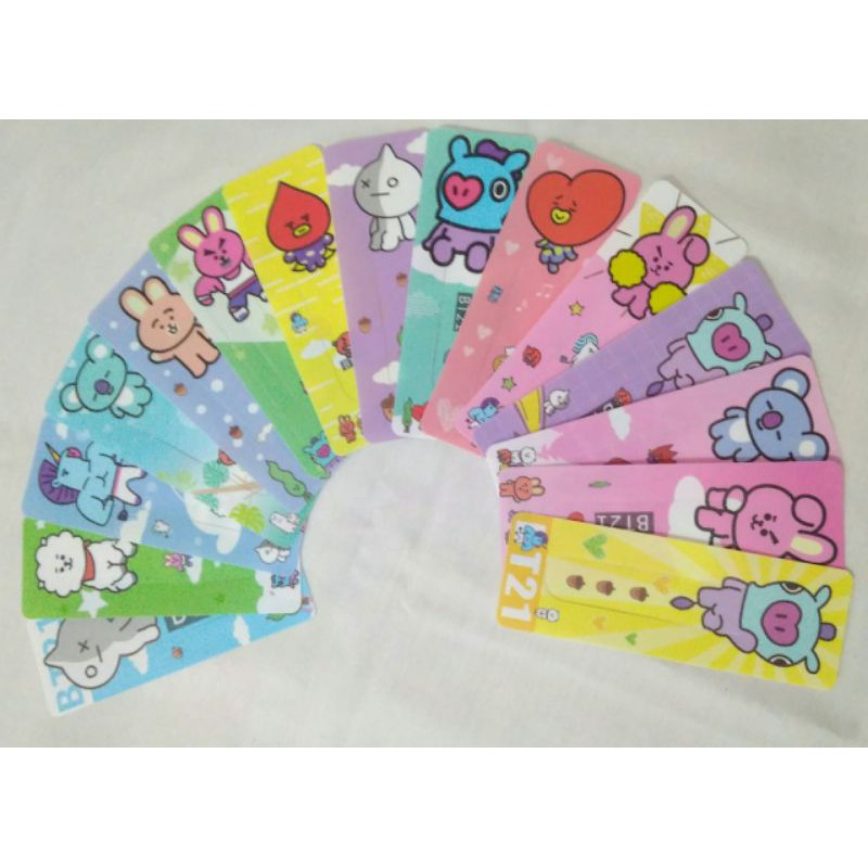 

BOOKMARK BT21 1 SET 15 PCS BONEKA BTS PEMBATAS BUKU MIKA BEST SELLER TERMURAH