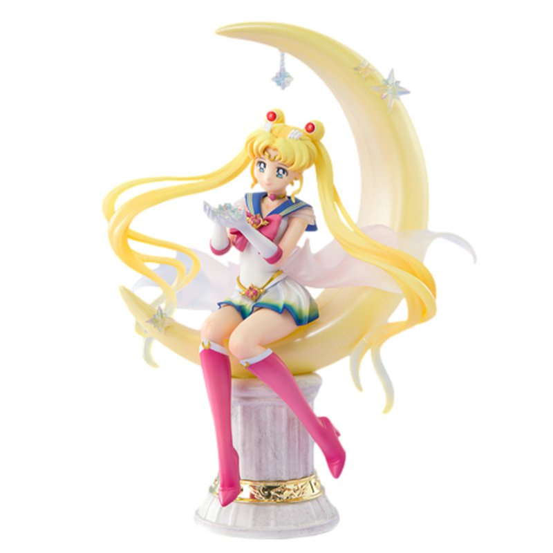 Figure Super Sailor Moon Bright Moon &amp; Legendary Silver Crystal Statue