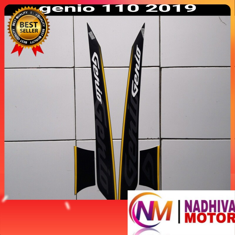 stiker motor honda genio cbs 2019 hitam