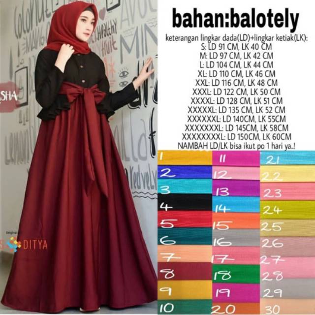 Gamis Balotelli jumbo Bigsize ld 150