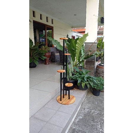 Rak tanaman jati belanda, rak pot jati belanda ukuran 40x120cm