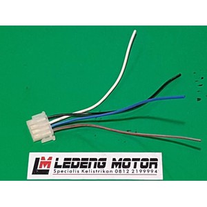 Soket Tombol 4 Kabel Saklar Fitting Lampu Dim Klakson Sen Karisma Beat