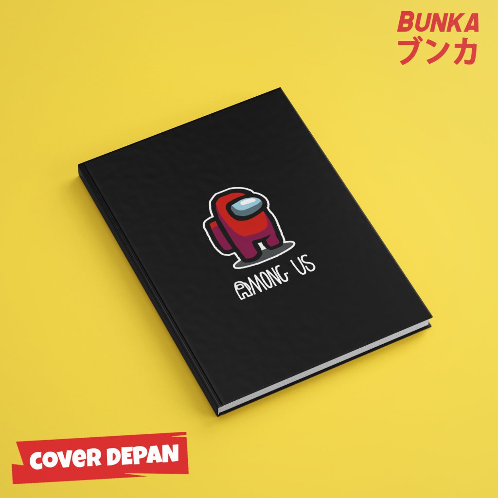 

Notebook Game Among Us Red Hardcover A5 Buku Tulis Catatan Note Agenda Planner Jurnal
