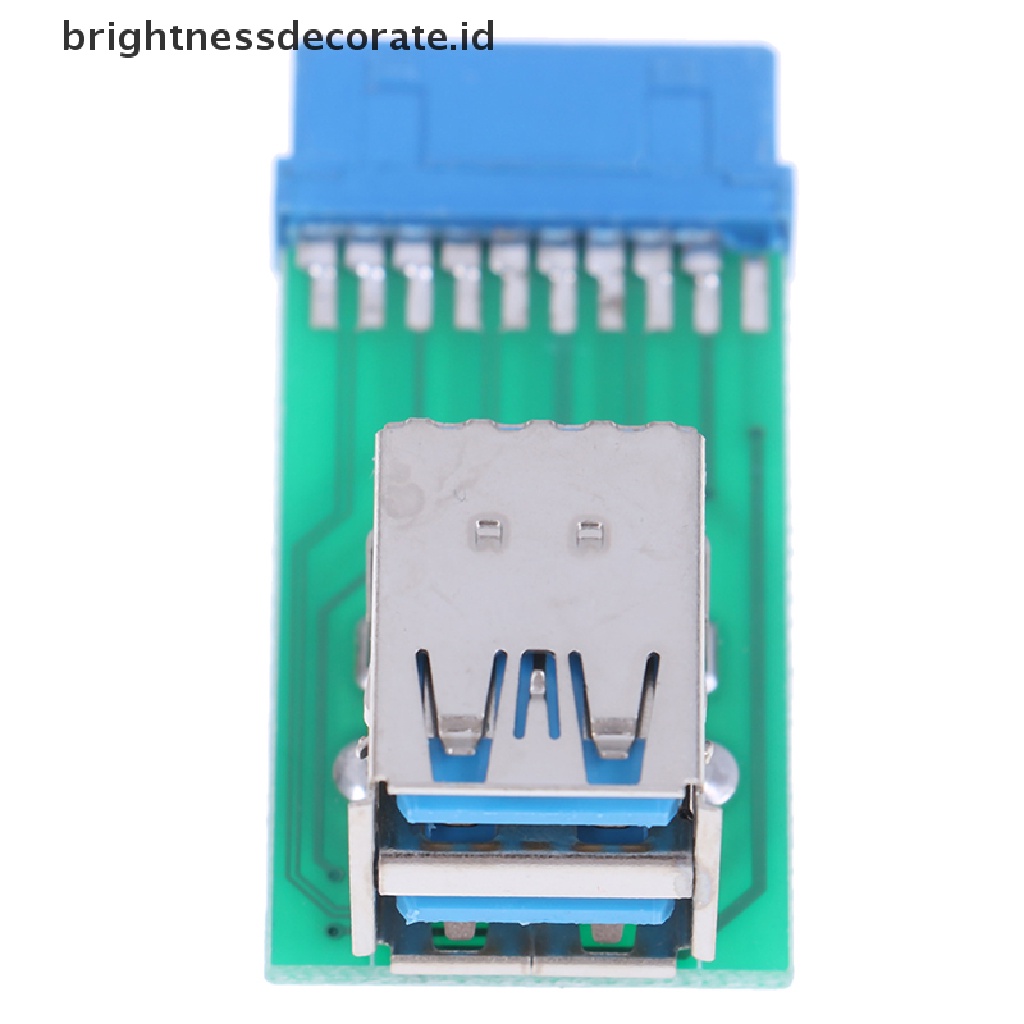 1pc Motherboard 20 Pin Header Ke 2 Port Usb 3.0 Tipe A