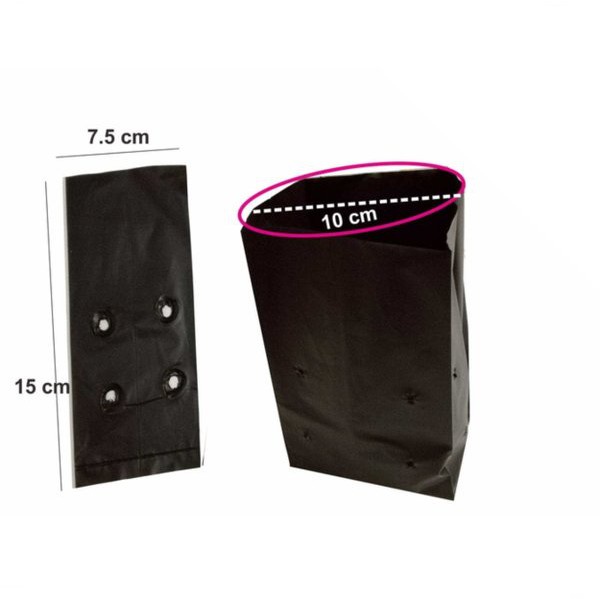 1 Polybag 15x15 Plastik Polibag Tanaman Tebal Awet Polibek 15 x 15 Semai Benih Bibit Sayur Sayuran