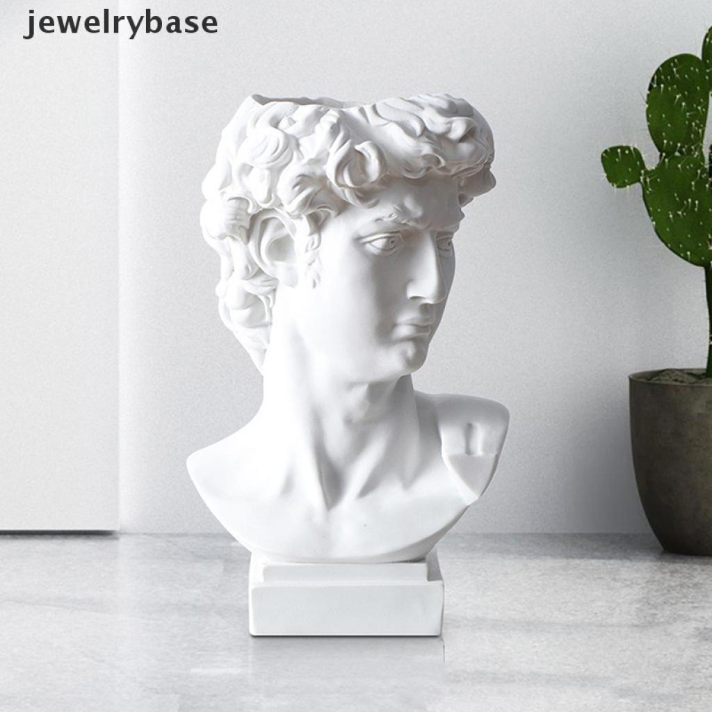 [Base] David Sculpture Resin Pen Desk Organizer Makeup Brush Organizer Flower Pot Vase Boutique