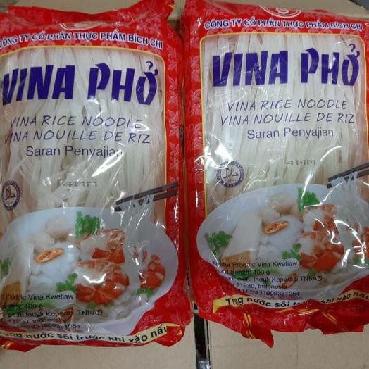 

Terlaris# Rice Noodle(Kwetiaw)Vina Pho 400Gr